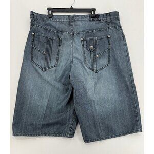 Old Skool Baggy Shorts Mens 44 16" Gray Grunge Jorts Denim Y2K